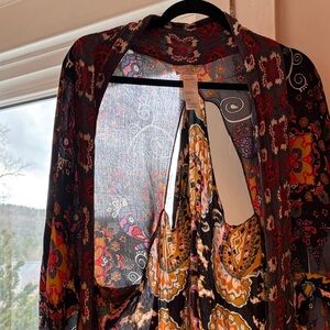 Free People Multicolor Floral kimono